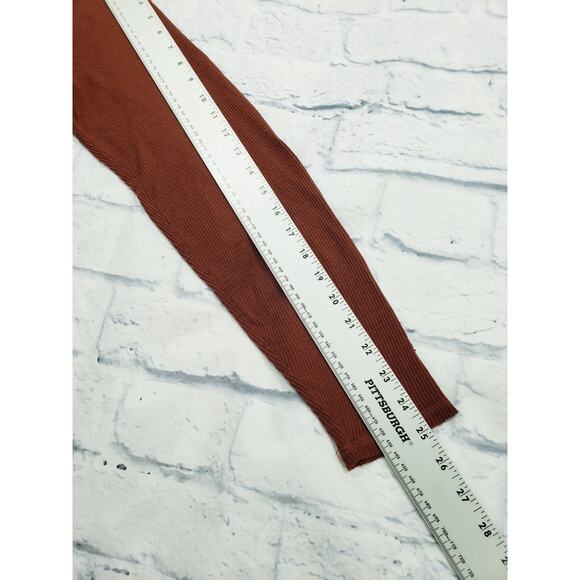 Hurley MENS SIZE M Brown Thermal Waffle Long Sleeve Embroidered Logo Shirt - Picture 3 of 11